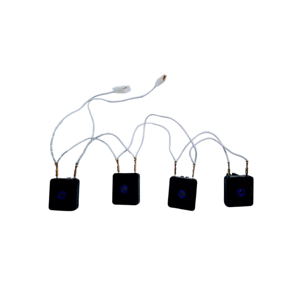 Kit C/ 4 Interruptor + Chicote Fogão Cooktop Fischer 4 Bocas
