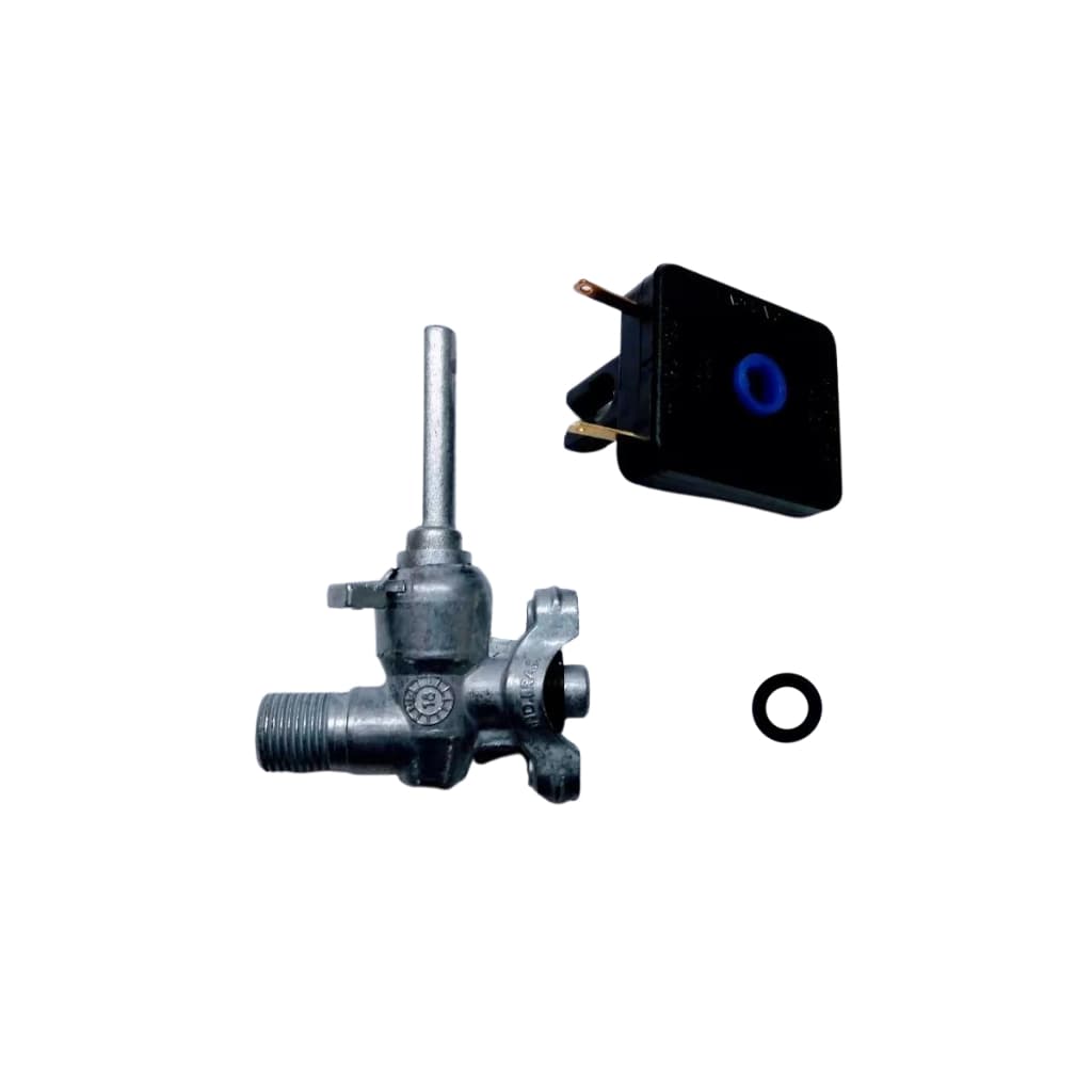Interruptor + Registro Ramal + anilha para Fogão Cooktop Fischer
