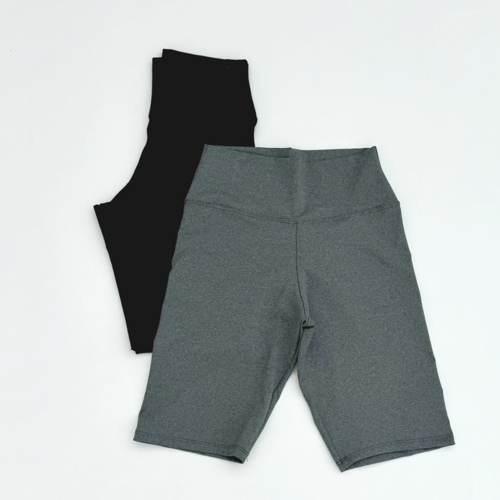 Kit 2 Bermudas Femininas Suplex Fitness Academia Musculação Corrida Casual Diário Moda Feminina