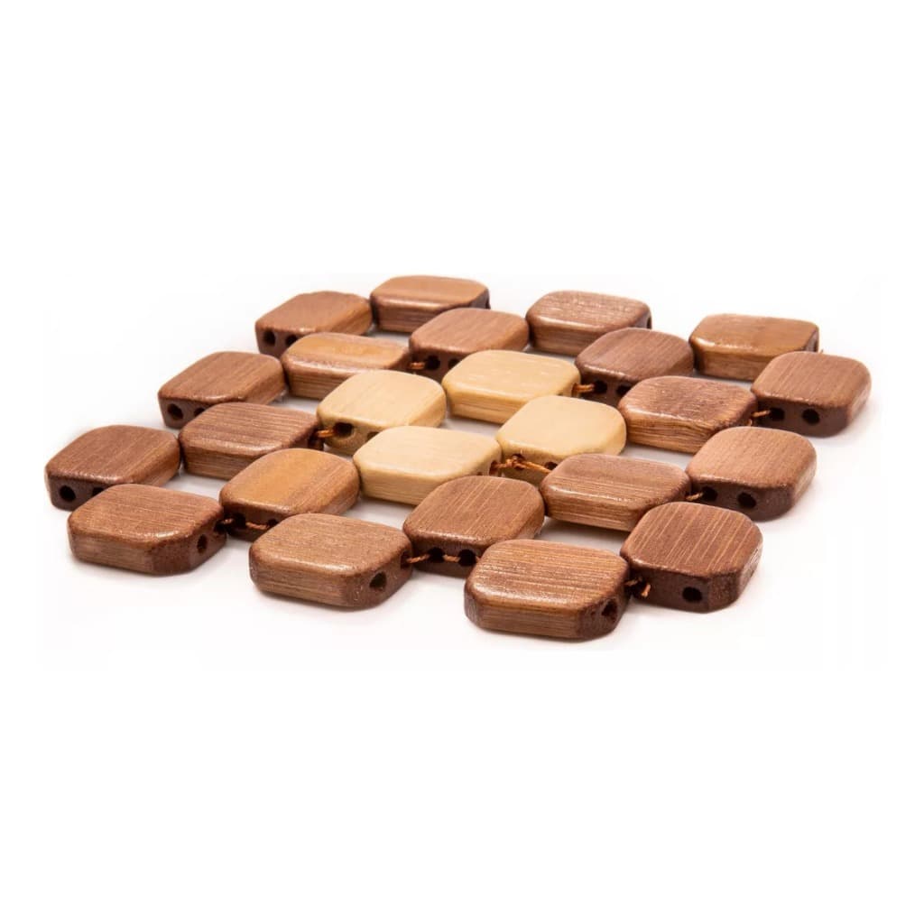 Kit Peças Porta Panela Bambu Descanso de Panela Resistente ao Calor Multiuso Decorativo Casa Cozinha Mesa Posta