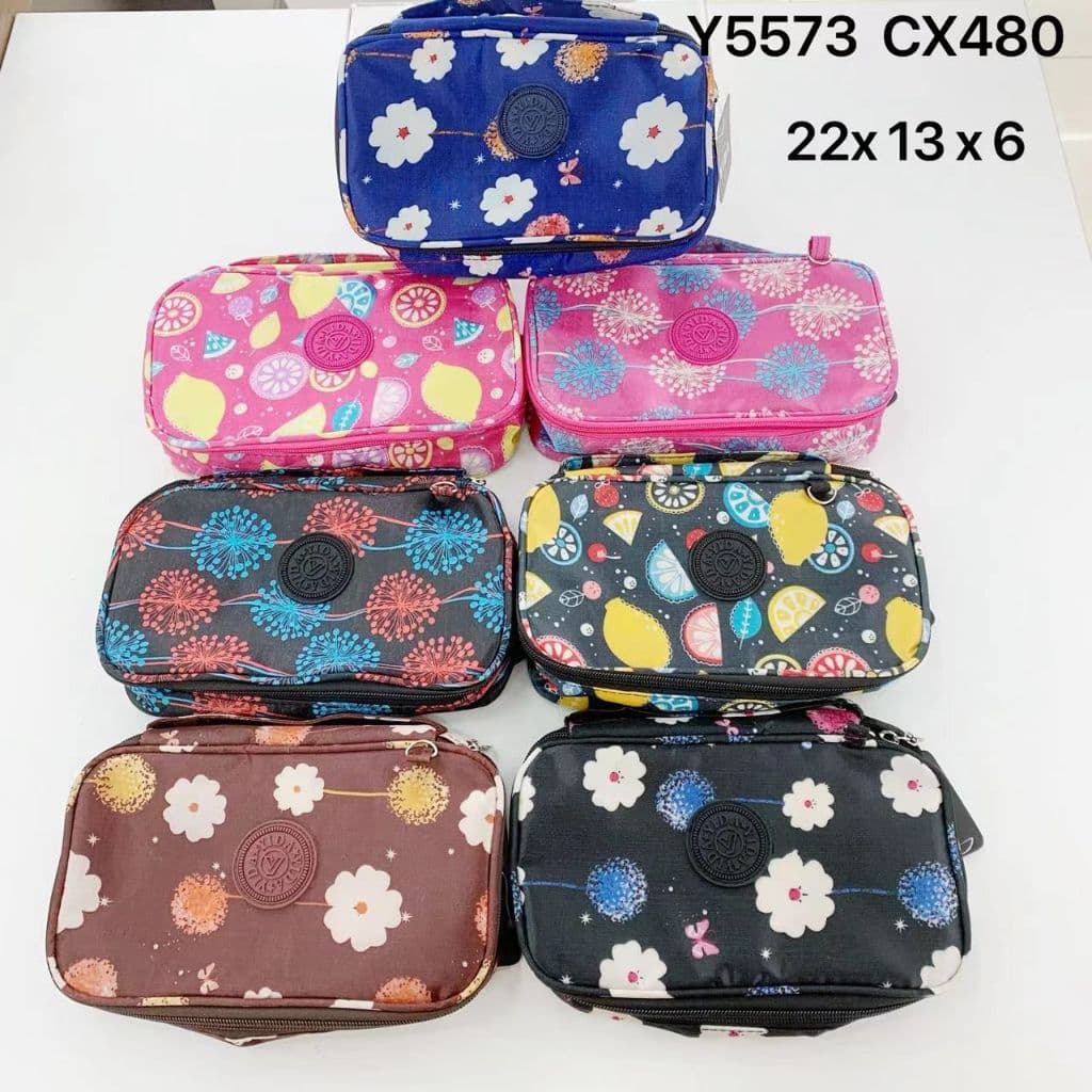 Estojo Organizador Escolar Juvenil Box Jumbo Com Alça Nylon Tactel Grande Com Divisória Pens Caneta Canetinha Lápis Com Desenho