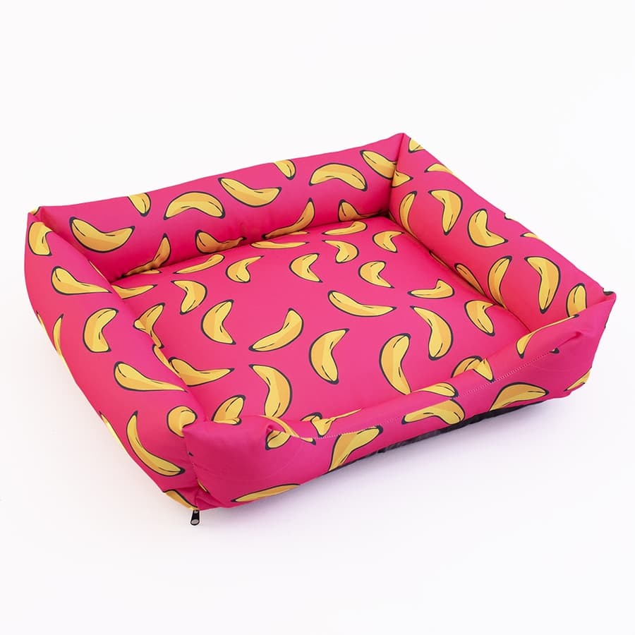 Cama para Cachorro e Gato Caminha Pet Tamanho M 60 x 55 x 15 Cães Zíper Anti Friagem Hipoalergenica