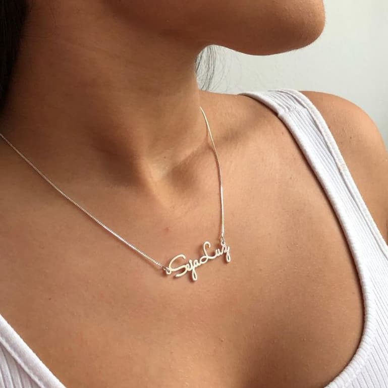 Colar Seja Luz folheado a prata925 e ouro18k