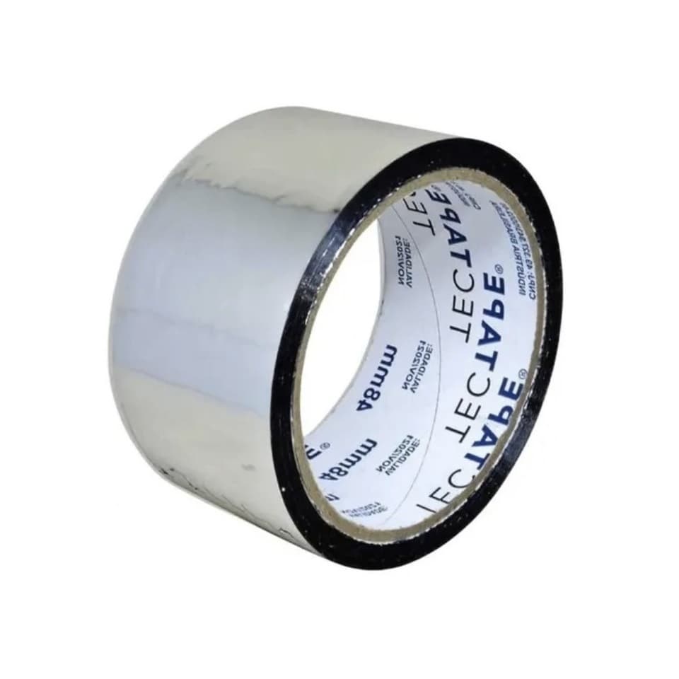 Fita Adesiva Aluminizada Refrigeração Ar Condicionado 48mm x 45m