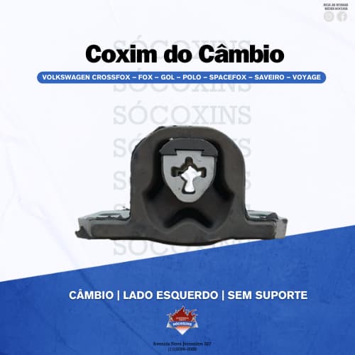 Coxim do Câmbio Lado Esquerdo sem Suporte para Volkswagen