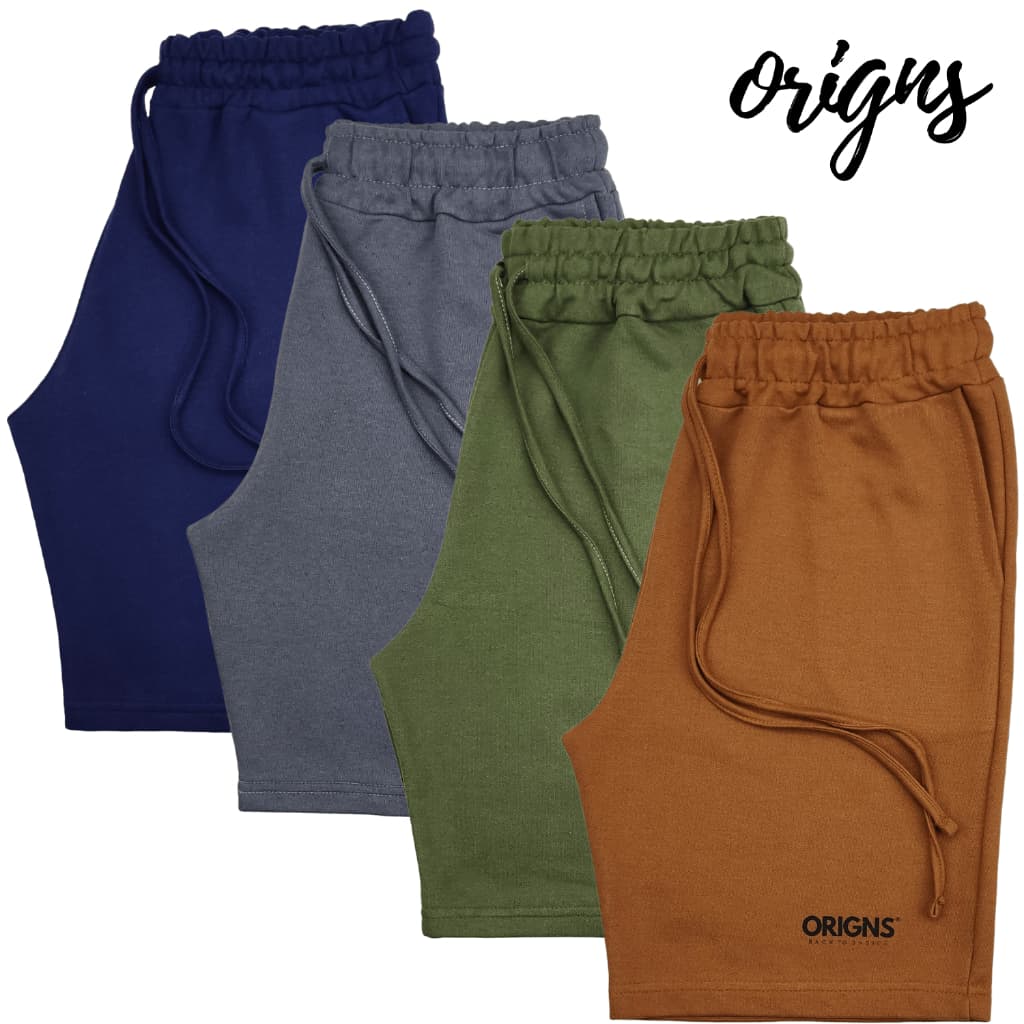 4 Shorts Academia Masculino Bermuda Moletom Bolso Cordão
