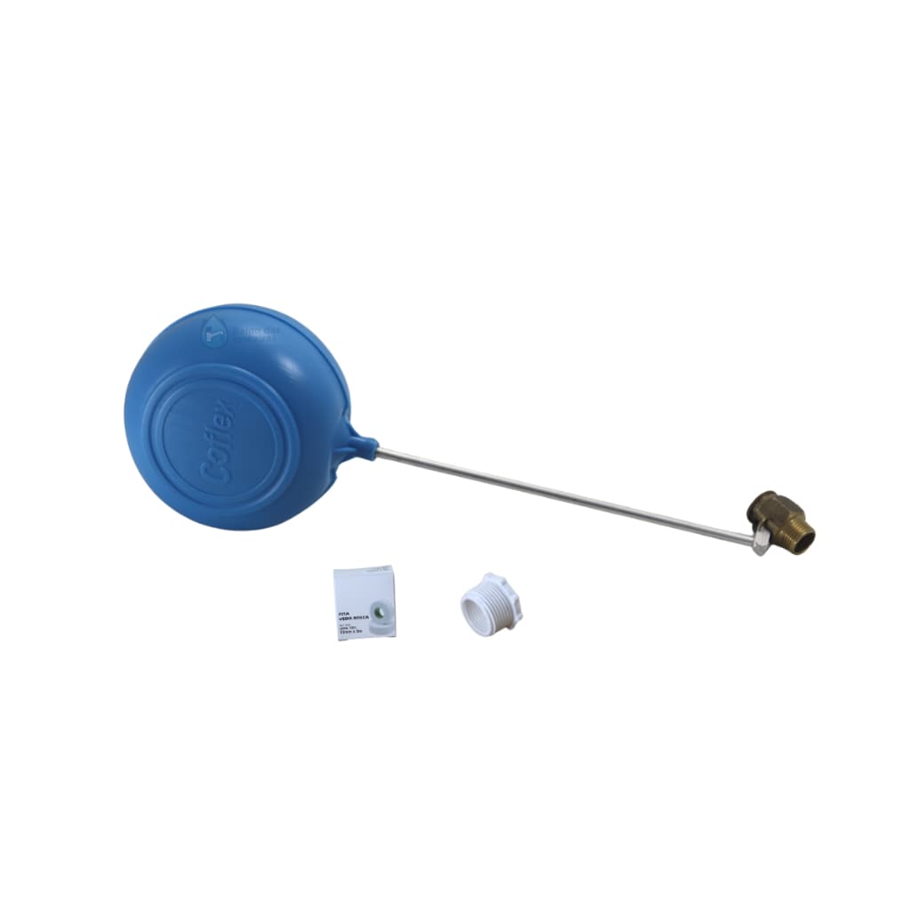 Torneira De Bóia Caixa D'água 1/2 X 3/4 Metal  MAX G Com Veda Rosca
