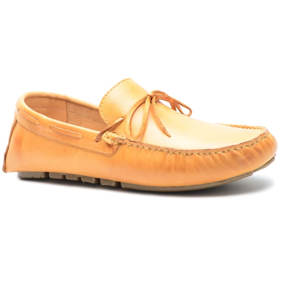 Mocassim Drive Masculino Couro Legítimo Whisky 102 – Conforto e Durabilidade