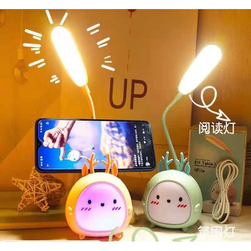 Abajur/luminaria Luz De Led Recarregavel Ubs De Mesa