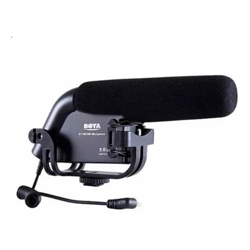Microfone Direcional Condensador Para Cameras By-vm190