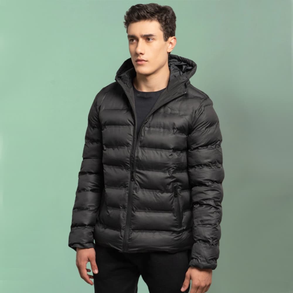 OUTLET Jaqueta Puffer Bobojaco Motociclista com Ziper Pequenos Defeitos