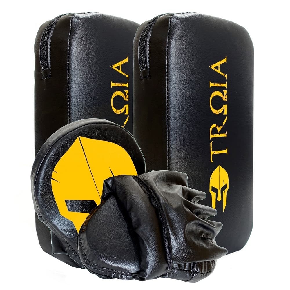 Aparador De Chute e Manopla de Foco Troia Treino Profissional Academia Muay Thai Boxe