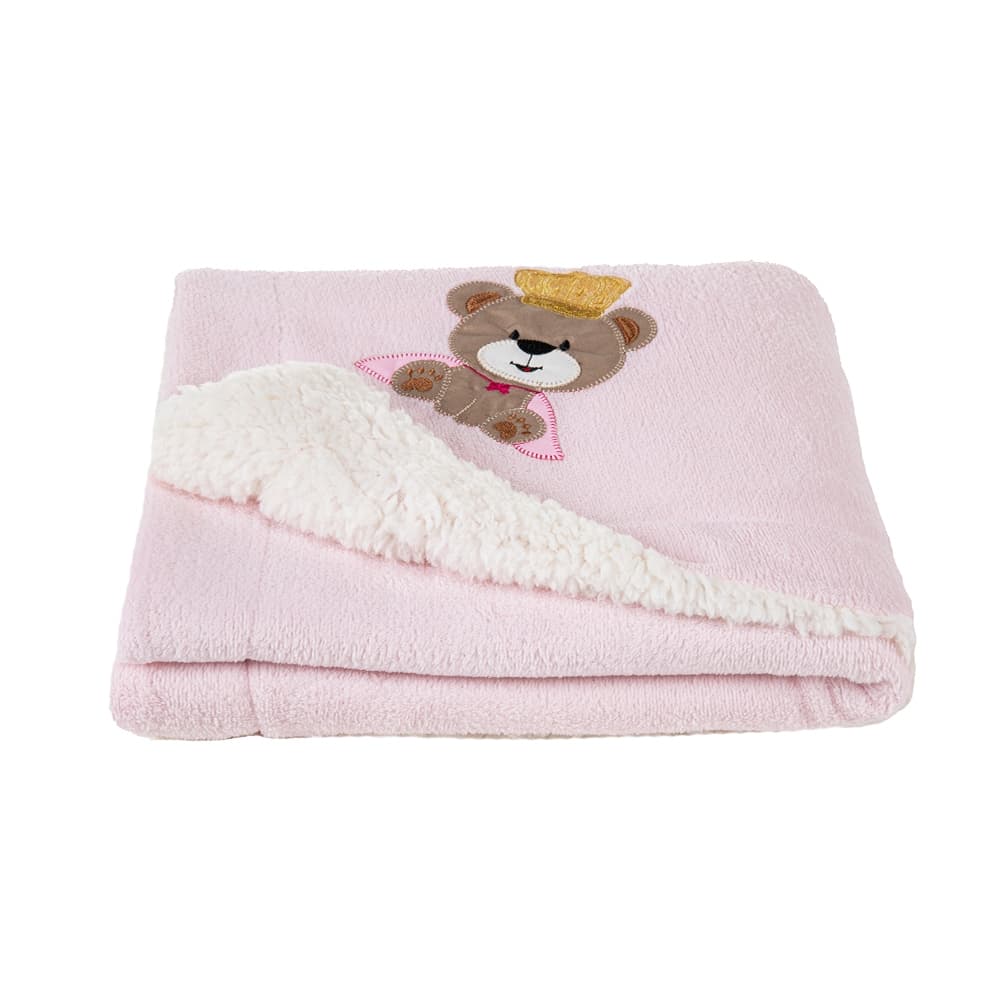 Mantinha Bebê com Sherpa Antialérgico Cobertor Soft Frio Inverno Menino e Menina
