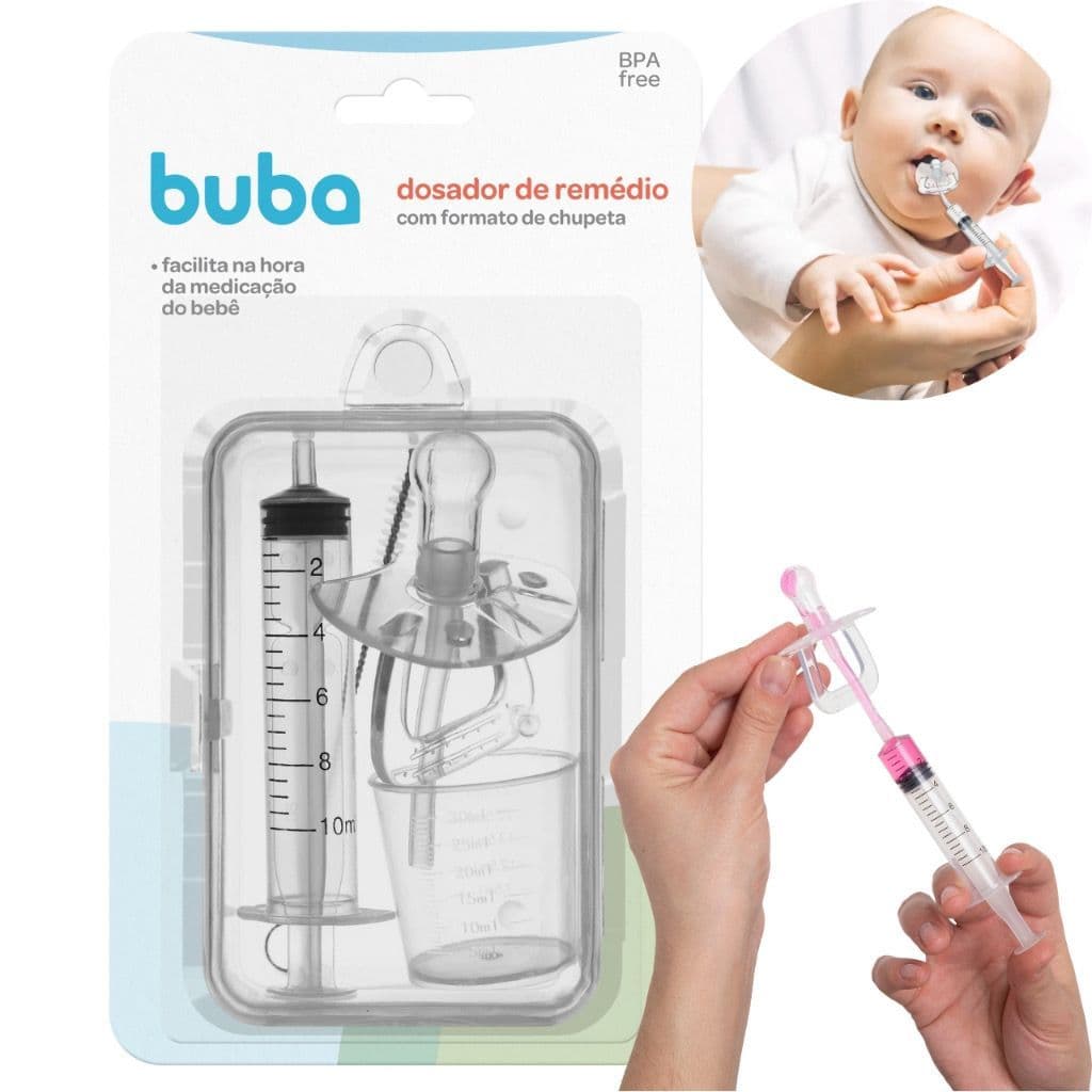 Chupeta Dosadora De Remédio Bebes Buba Livre De Bpa Infantil + 0 Meses