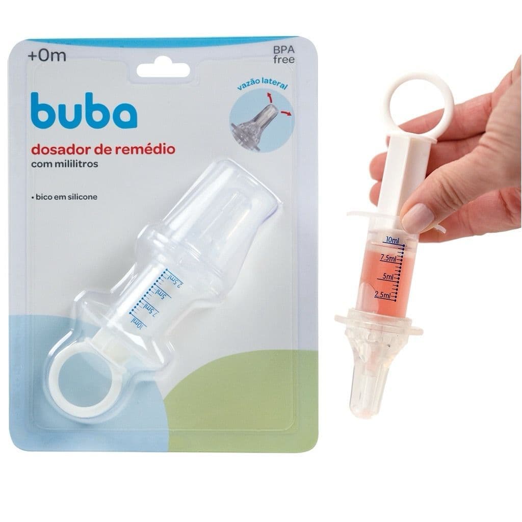 Dosador De Remédio Com Mililitros Bico de Silicone Buba