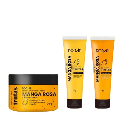 Corpo e Rosto - Manga Rosa Porán (ESCOLHA O PRODUTO DE SUA PREFERÊNCIA)