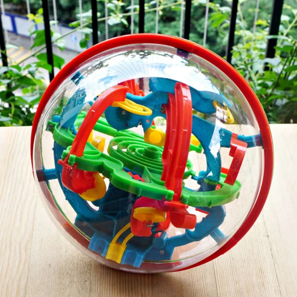Labirinto Qi 3d Mini Bola Mágica Colorido Desafio E Diversão