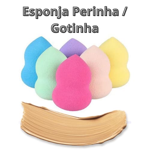 Esponja Gota para Maquiagem Base e Corretivo