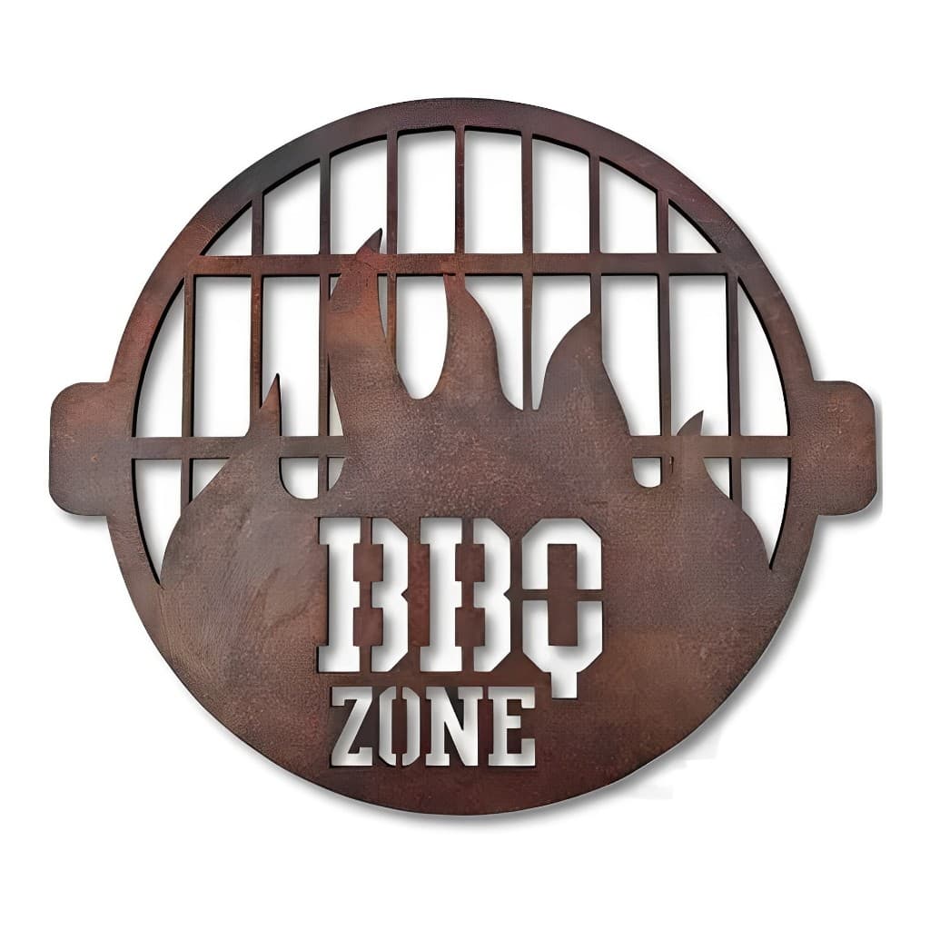 Aplique Churrasqueira Barbecue Zone Boteco Churrasco Mdf 6mm