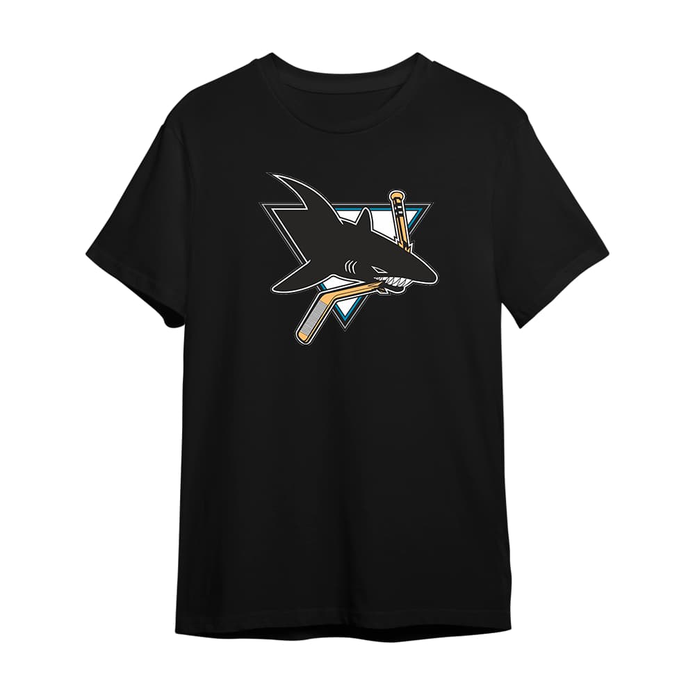 Camiseta Camisa Sharks Logo San Jose Hockey Casual Ref1409