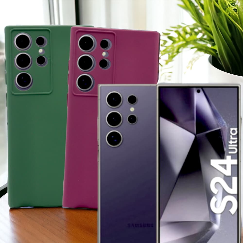Capa Silicone Aveludada Modelo Galaxy S24 Ultra