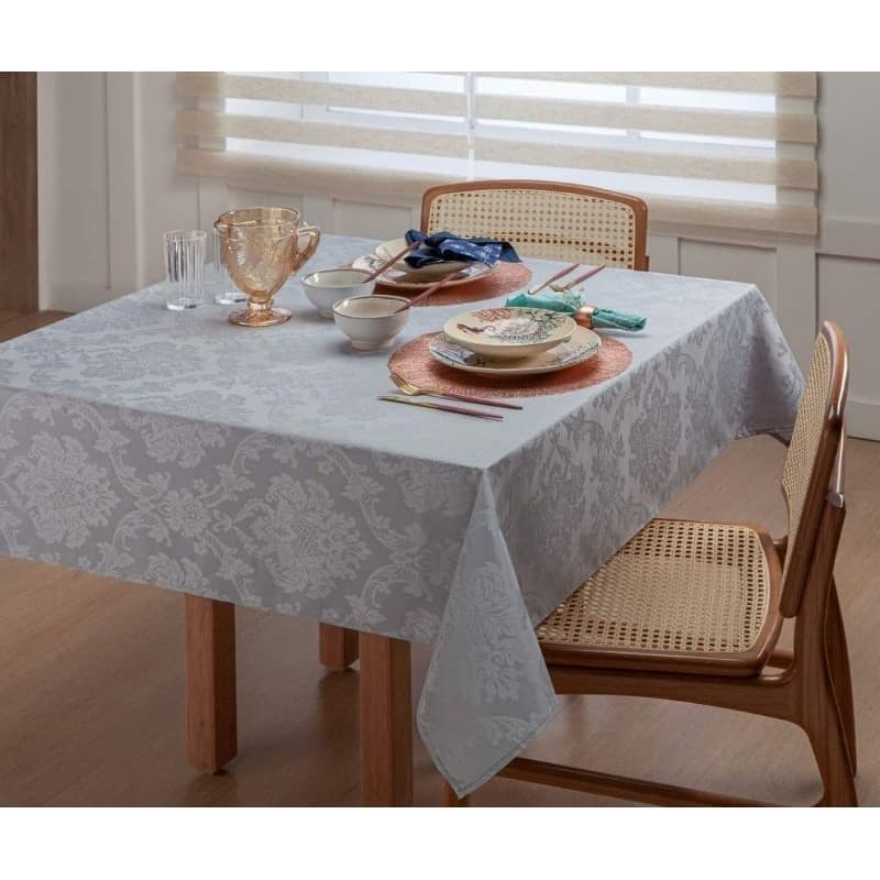 Toalha de mesa 4 Lugares Retangular linda Luxo Decoração de cozinha
