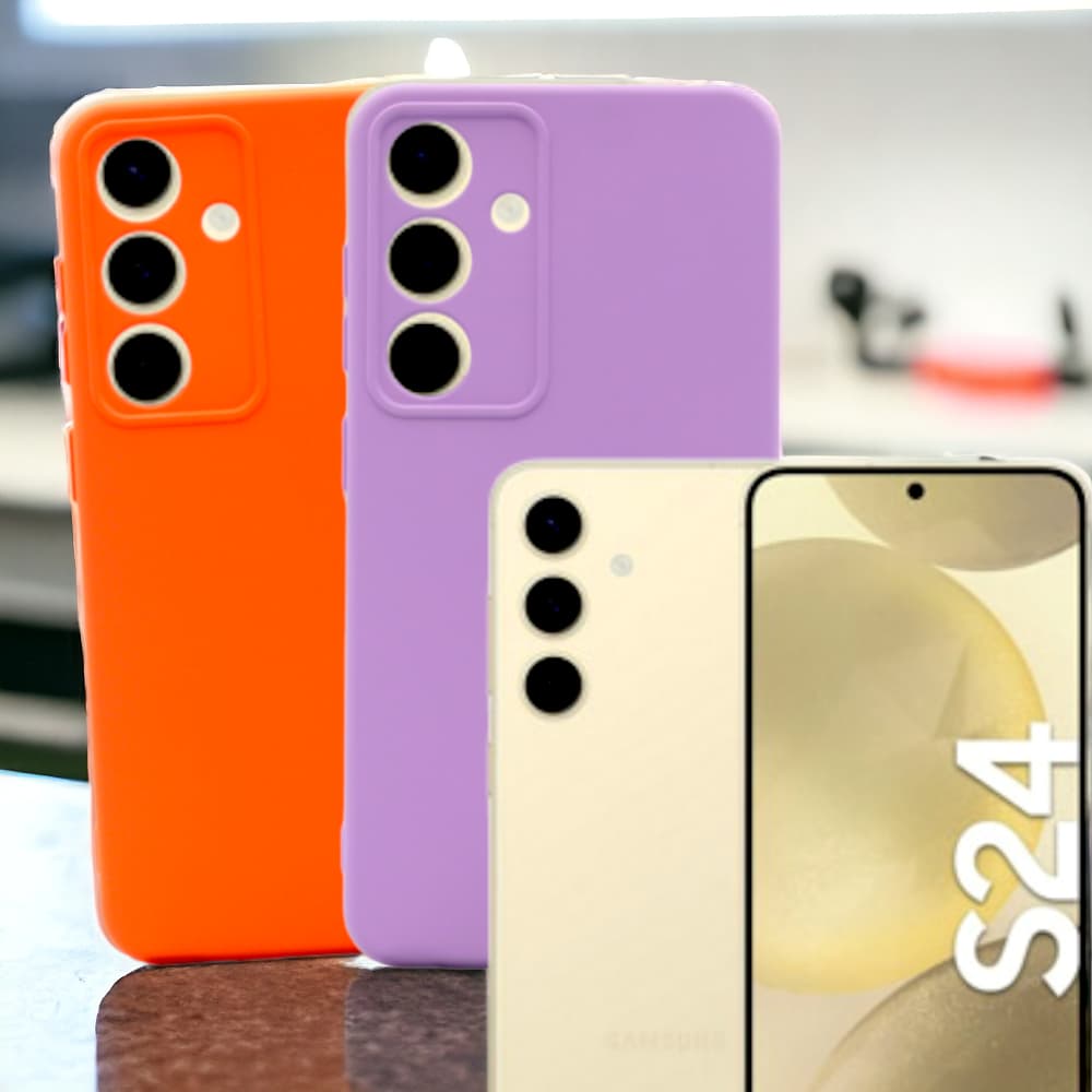 Capa Silicone Aveludada Modelo Galaxy S24