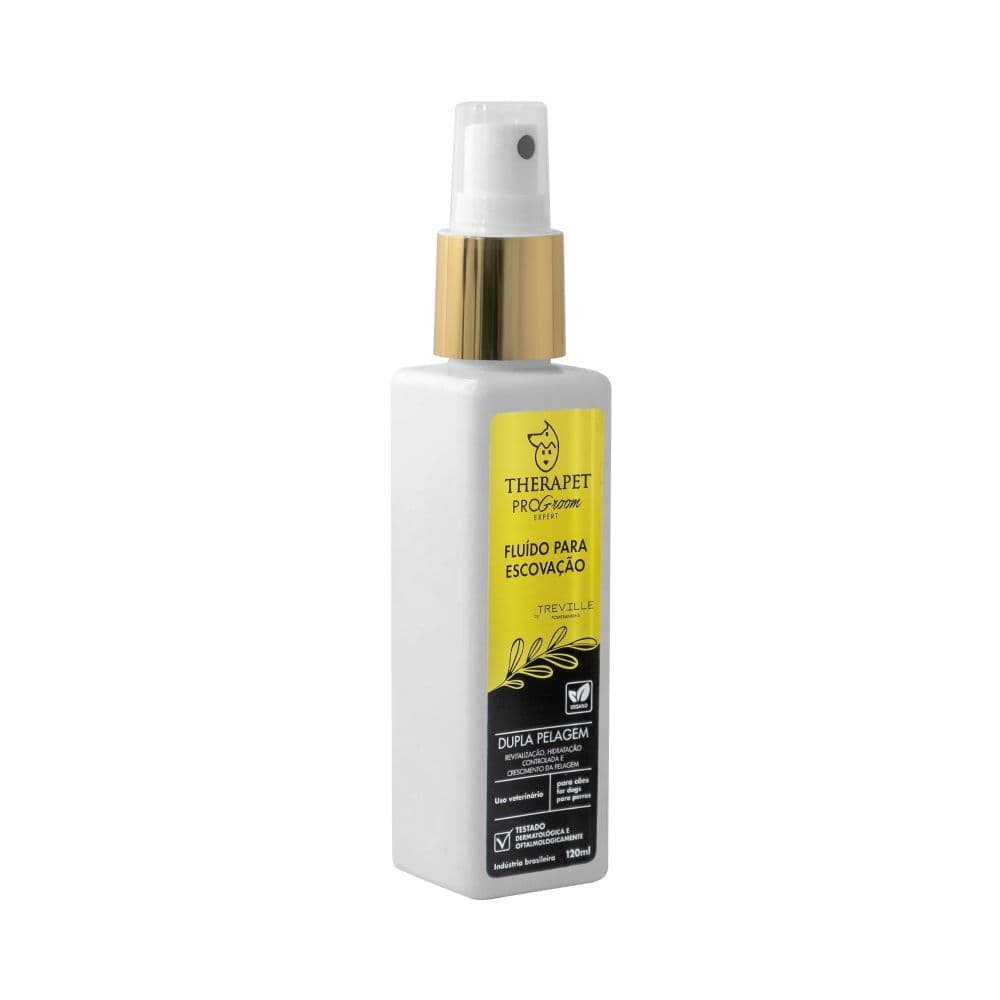 Fluído para Escovação Dupla Pelagem 120ml by Treville Therapet Cães Original