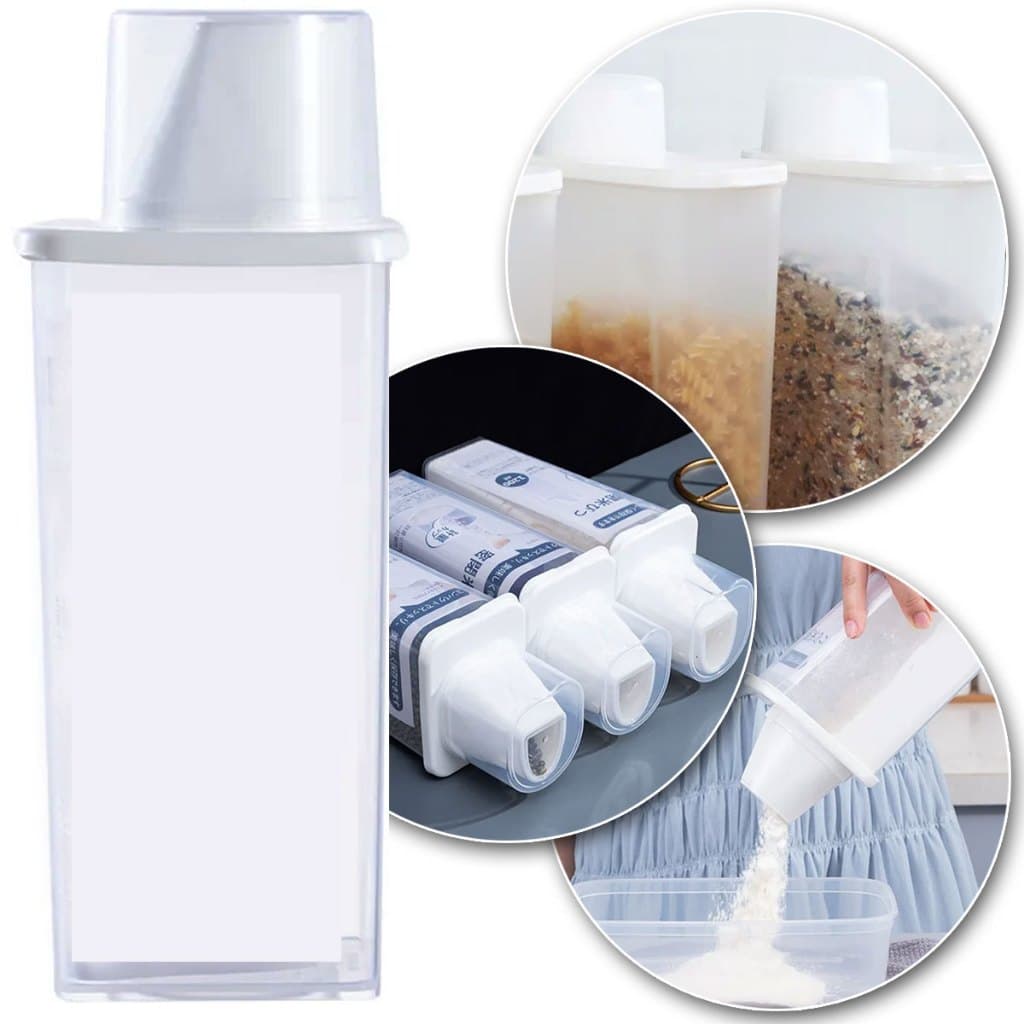 Pote Hermetico Armazenamento + Copo Medidor Multiuso 1200ml
