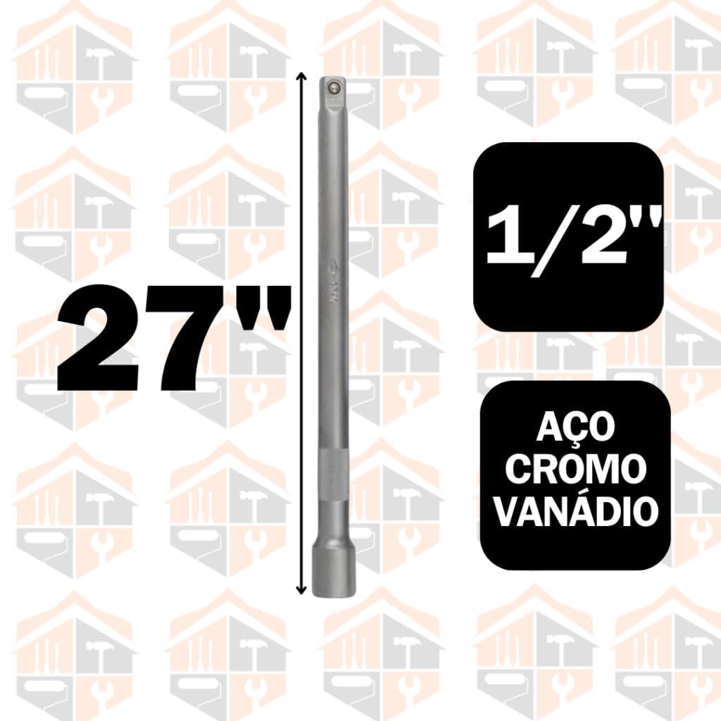 Extensão Manual para Soquete Encaixe 1/2" 27CM ou 3/8" 25CM