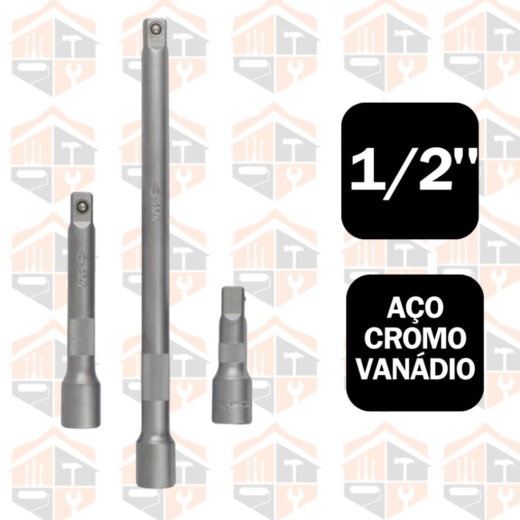 Chave Extensão Alongador Extensor Para Soquete Chave Catraca 1/2 Polegada