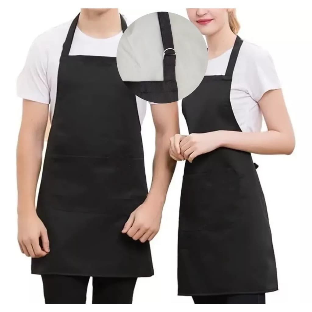 Avental - Kit 10 avental de Cozinha Com Regulagem Uniforme Unissex+ 1 Touca cozinha