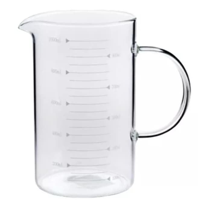 Jarra Medidora De Vidro 1 Litro Cor Natural Yoi
