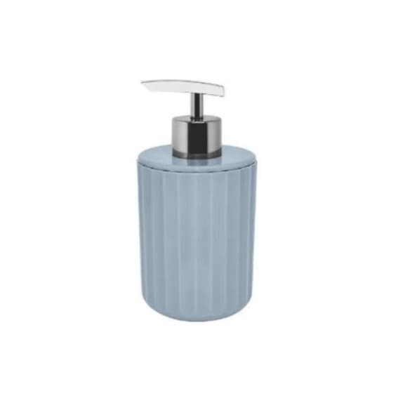 Porta Sabonete Liquido Dispenser Para Sabonete Detergente Álcool Liquido Groove Ou Azul