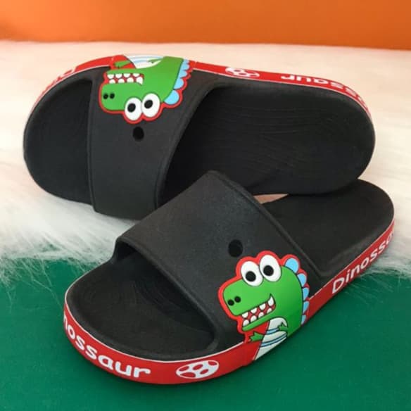 Sandália Infantil Dino Menino e Menina Sandália Slide Casual Chinelo Criança Masculino e Feminino Diversas Cores