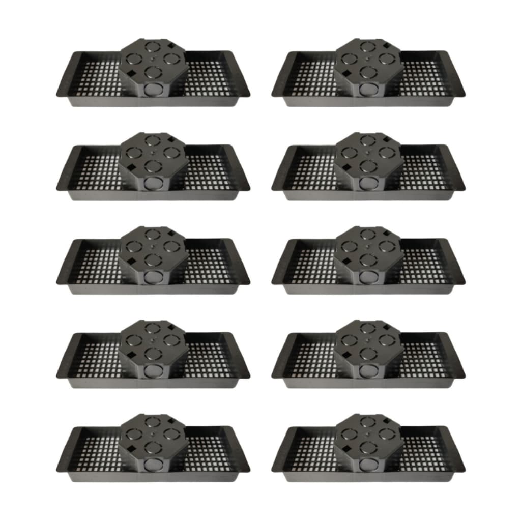 10 Caixa De Passagem Teto Laje Com Suporte Para Lajota 30cm - Promoção