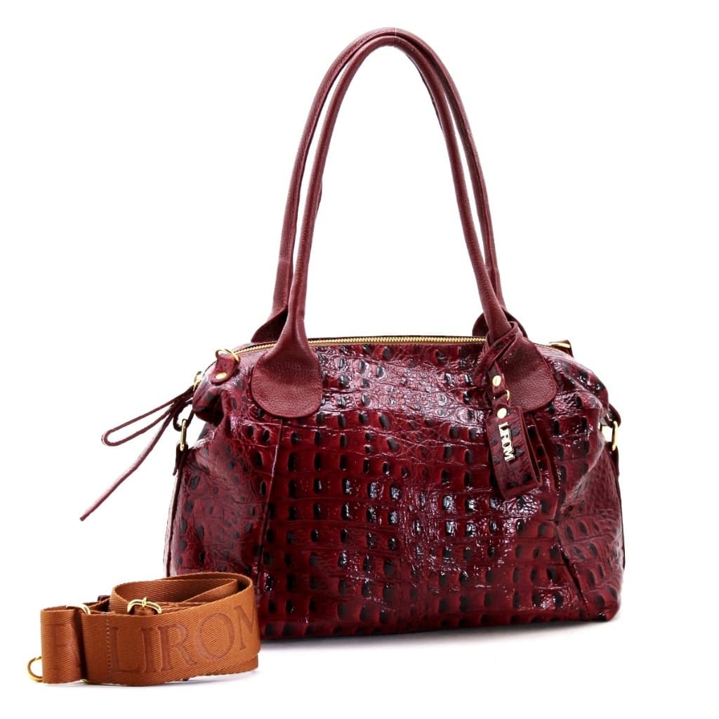 Bolsa Feminina De Couro 100% Legitimo Grife Lirom Original Sofisticada e Luxuosa