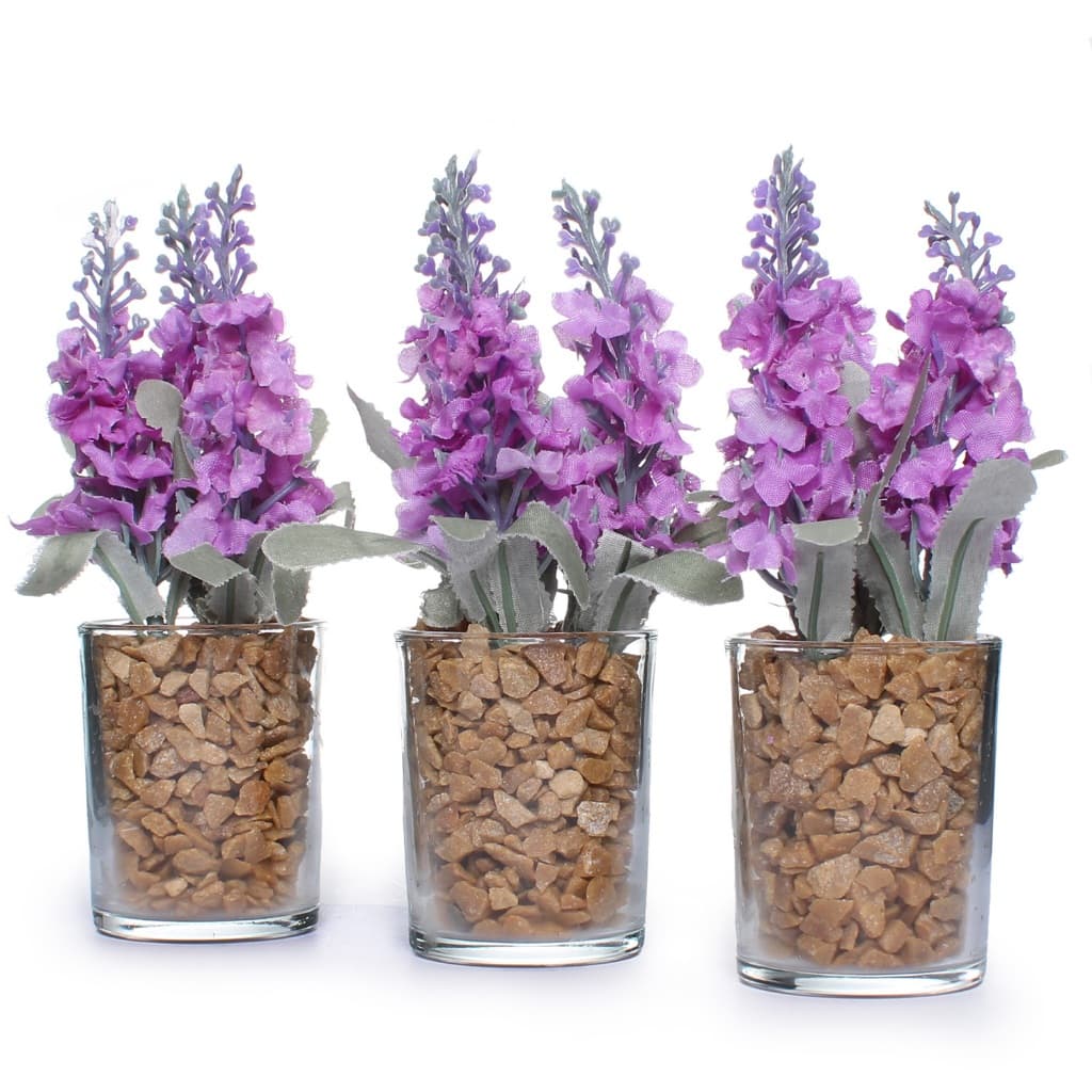 Vaso De Flor Artificial Decorativa De Mesa Lavanda Vasinhos de Planta