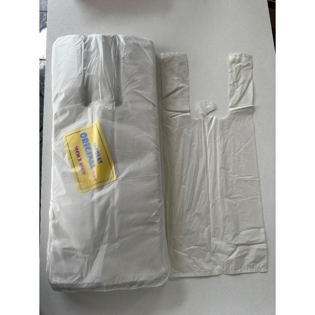 Sacola 30x40 Branca 1,2 KG Reforçada Plástica Resistente Para Comércio Para Mercado Para Padaria Multi Uso