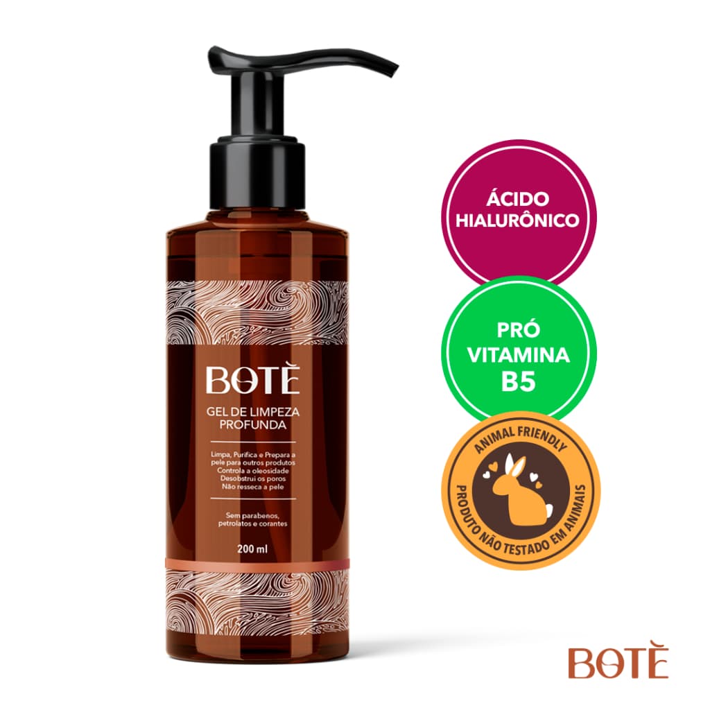 Gel De Limpeza Facial Botè Com Vitamina B5 200 ML