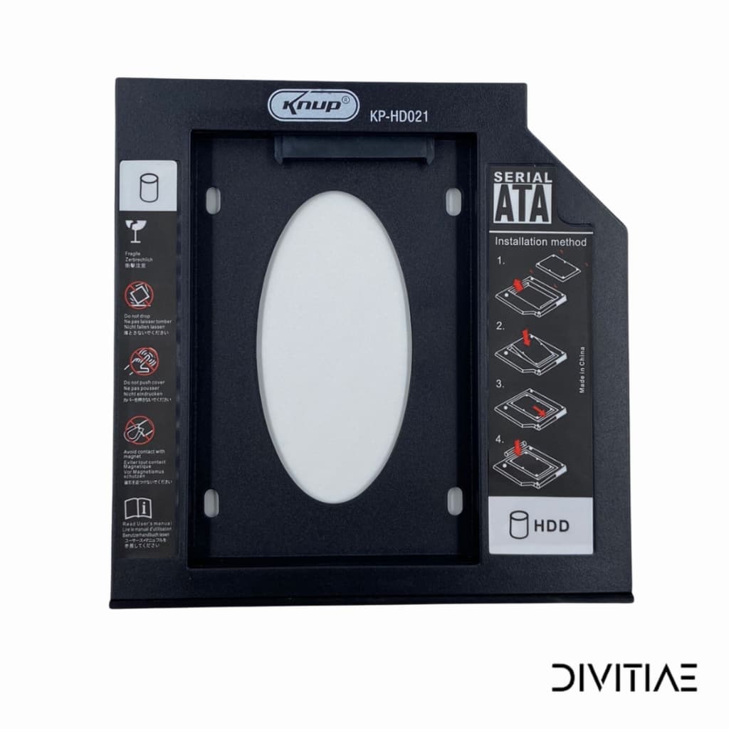 Adaptador Hd Ssd Notebook Case Caddy 9.5mm Sata Gaveta DVD