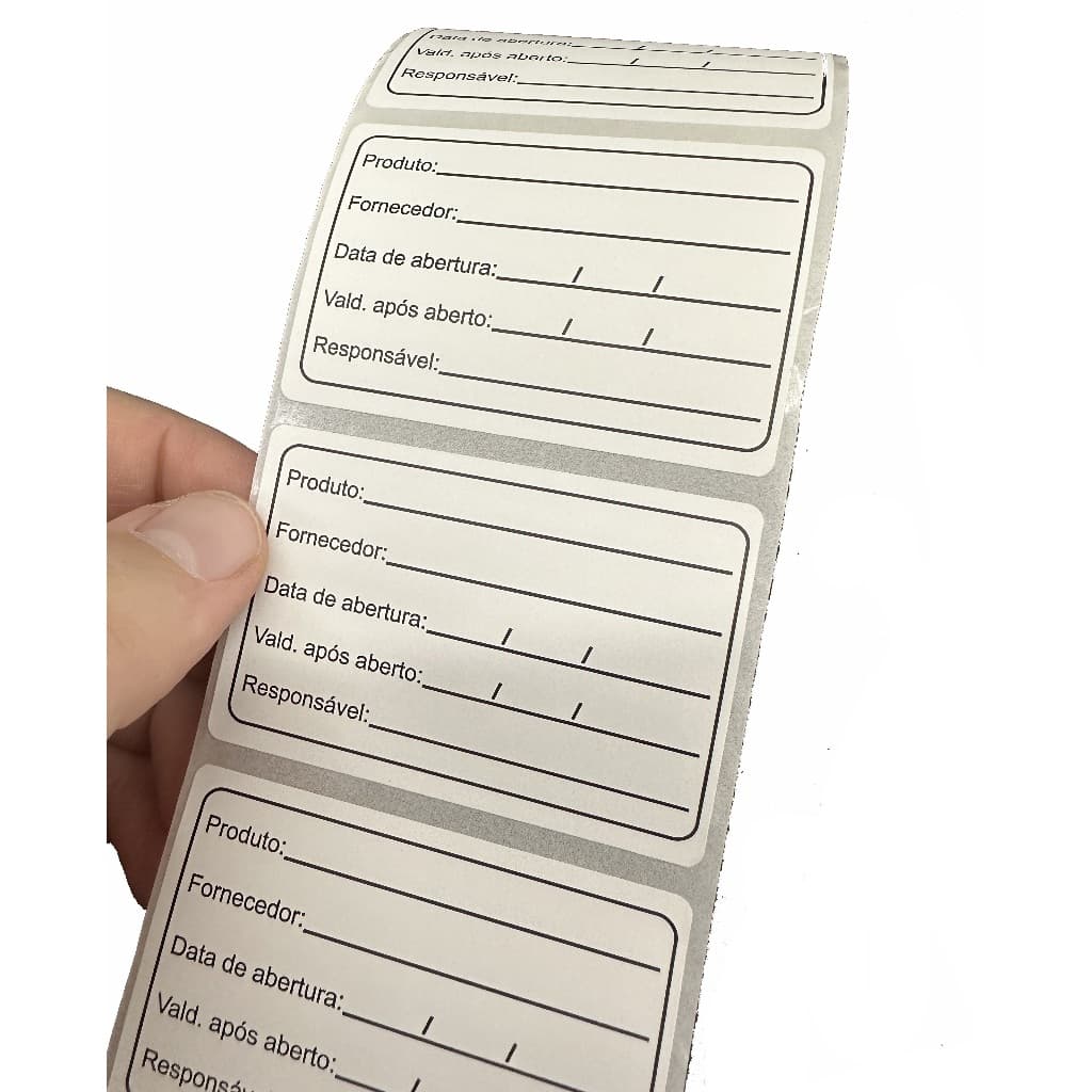 100 Etiquetas Adesiva Comum Validade Para Alimento P/ Seco
