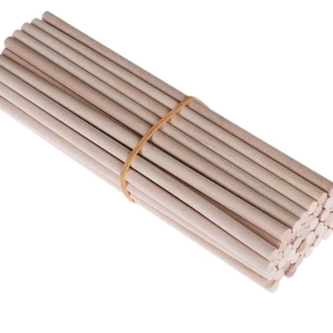 80pcs Bastão  varetas de madeira  flâmulas poleiro com 40cm