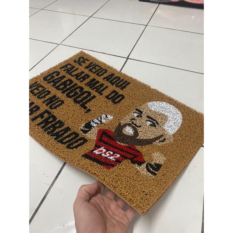 TAPETE CAPACHO DECORÇÃO, SE VEIO FALAR MAL DO GABIGOL.