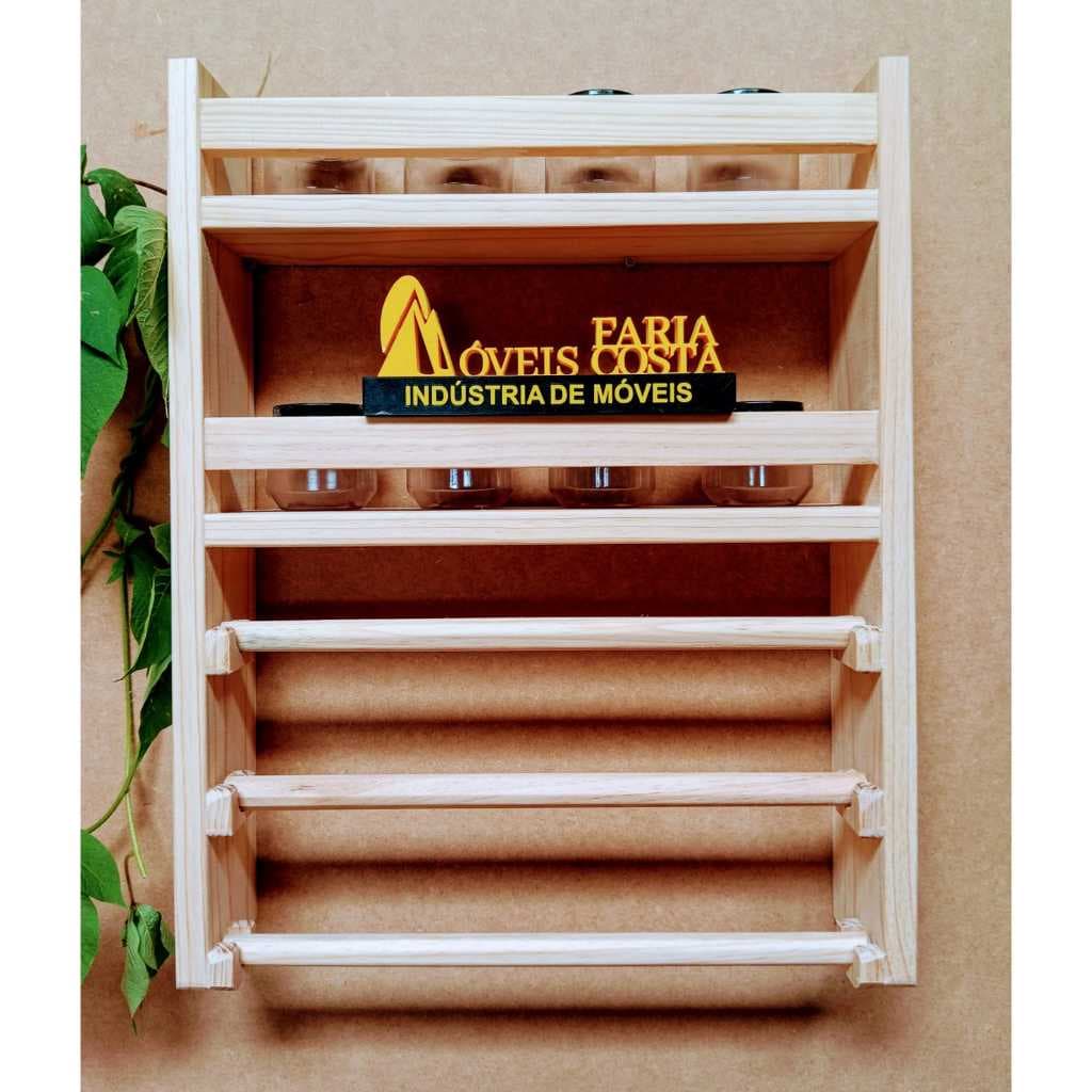 Prateleira porta temperos cozinha para parede madeira pinos, Especiarias Papel Toalha , filme , aluminio