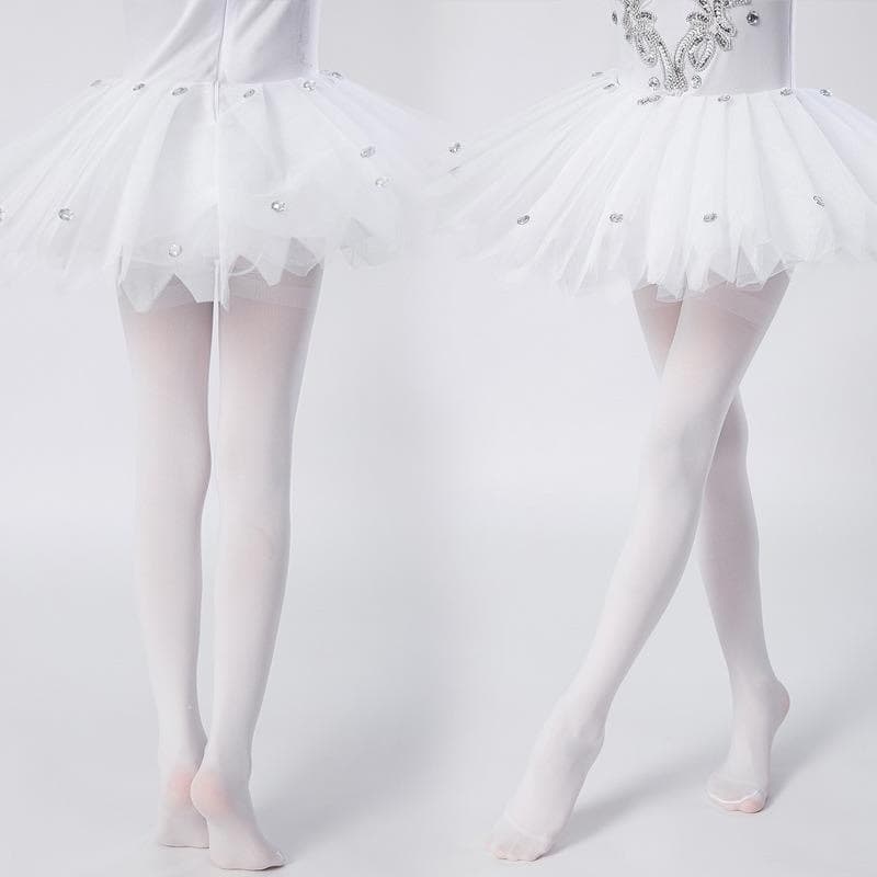 Meia Calça Ballet Jazz Fio 40 Tradicional Balé Infantil Menina Pé Confortável Elástica Selene