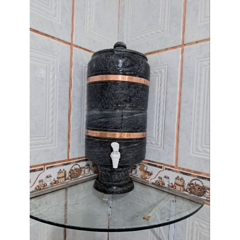 Filtro  água pedra sabão,  escuro 7lts