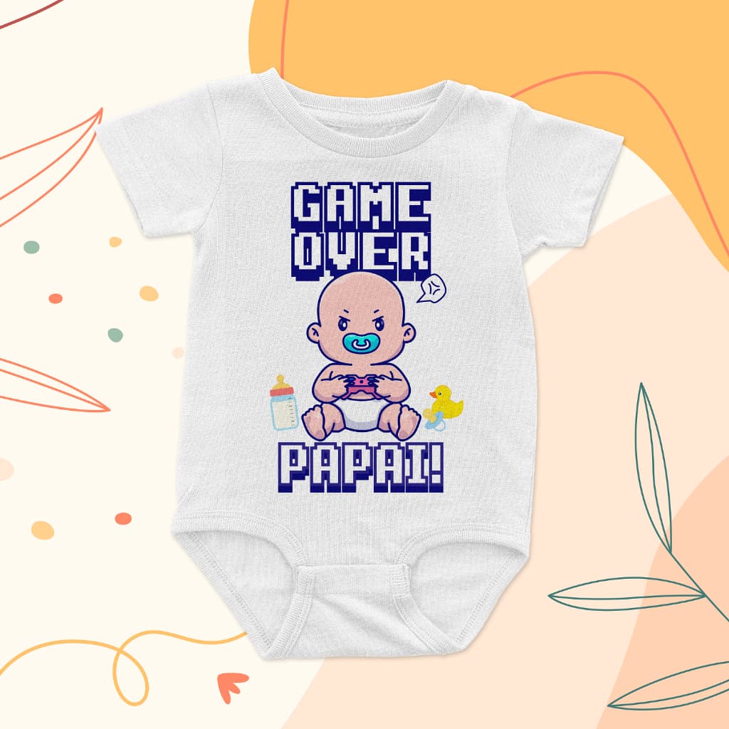 Body Infantil Bebê Pacotinho de amor - Game Over Papai
