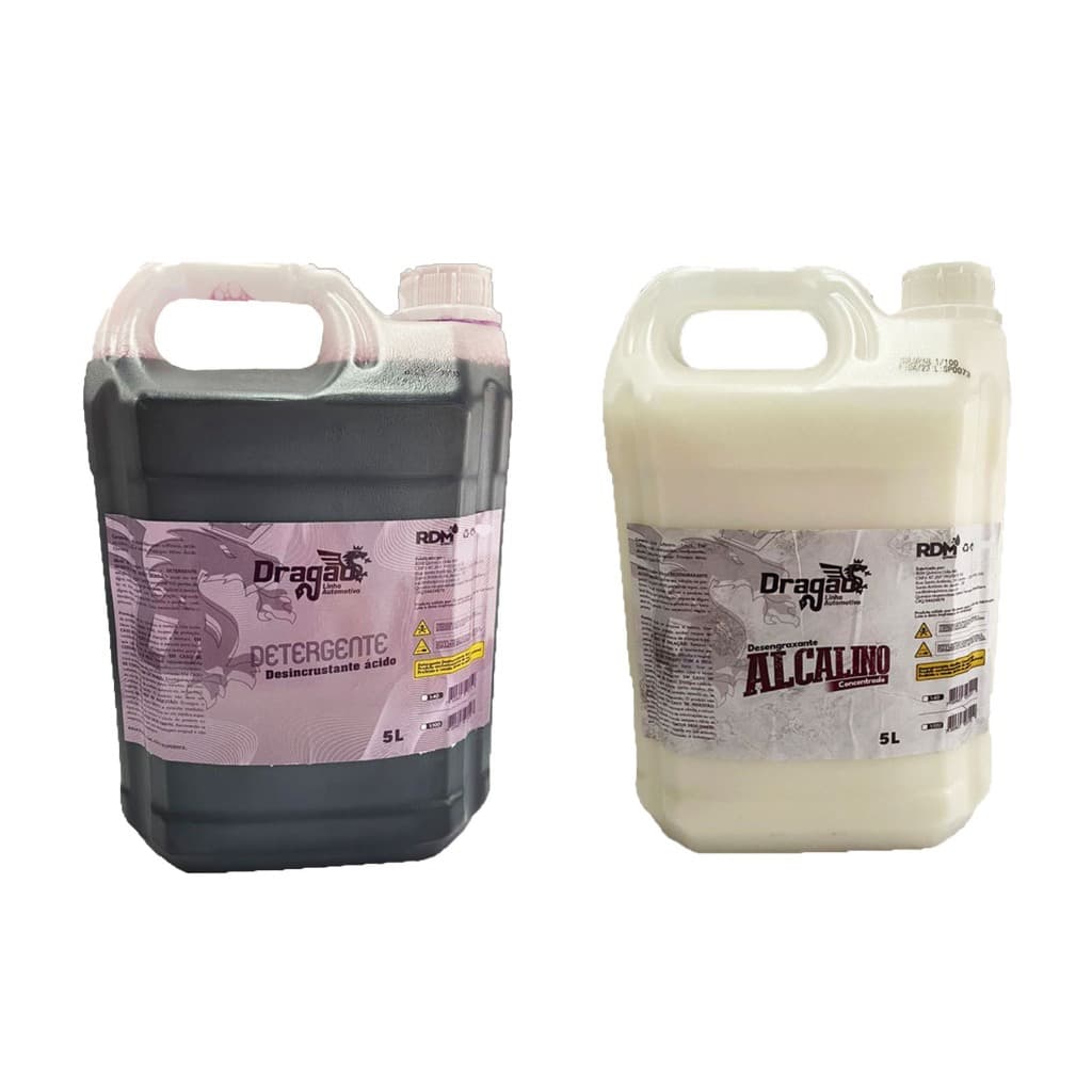 Kit para Lava Rápido Desincrustante 1/40 5L + Desengraxante 5L 1/40