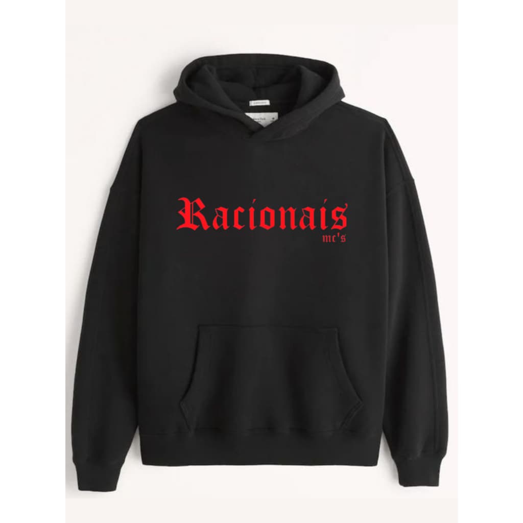 Moletom Frio Inverno Bolso Capuz Rap Racionais mcs